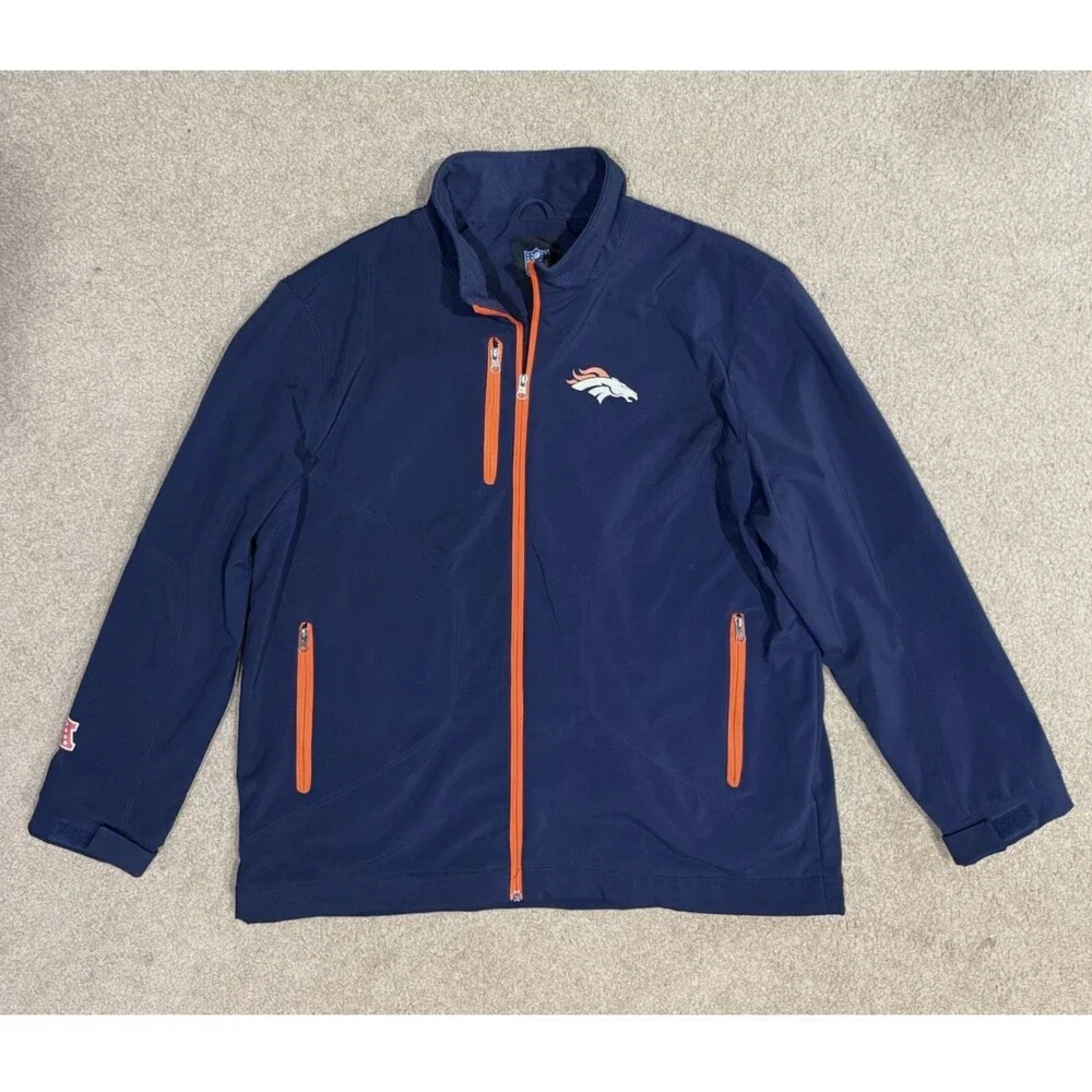 Denver Broncos Mens XL NFL Officially Licensed G-III Soft Shell Full Zip Jacket